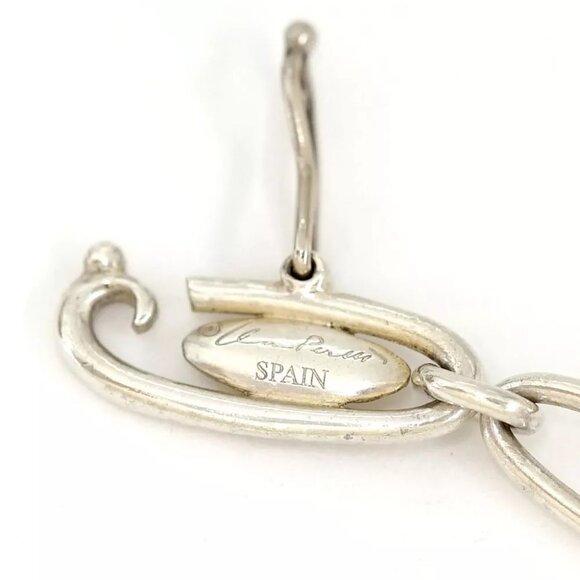 Tiffany & Co. Dove Teardrop Bean Heart Bracelet 6.7" Silver 925 Auth w/Bag - Picture 12 of 16